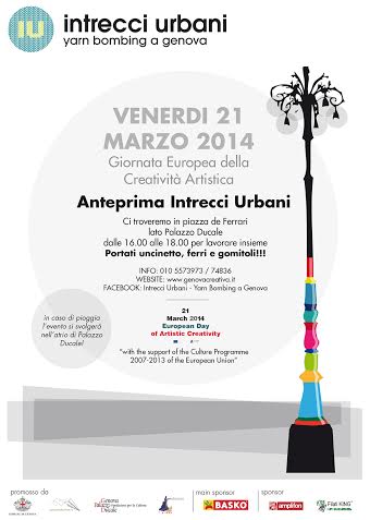 Intrecci urbani – yarn bombing a Genova